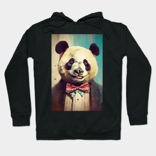 Smiling Panda Portrait Art Hoodie